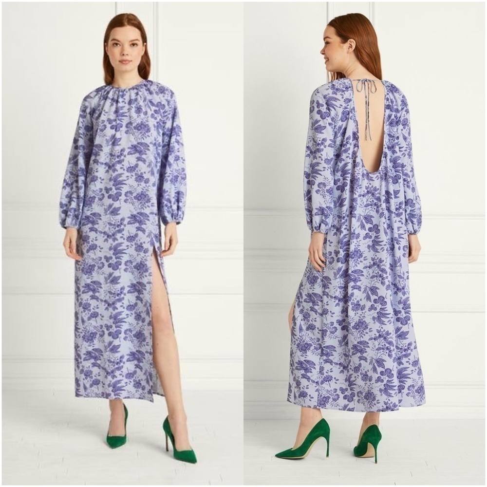 HILL HOUSE The Simone Dress Lilac Floral